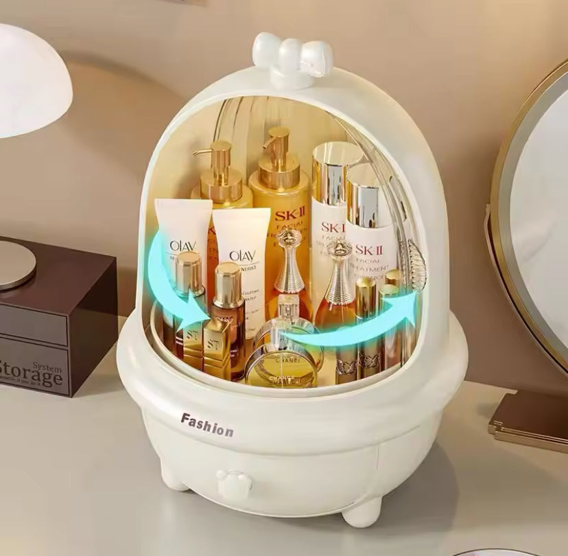 Multifunctional Cosmetic Organizer, 360° Rotatable Makeup Organizer, Large Capacity Drawer Type Cosmetic Storage Box, Dust And Water Proof Makeup Organizer Multifunctional Cosmetic Organizer, 360° Rotatable Makeup Organizer, Large Capacity Drawer Type Cosmetic Storage Box, Dust And Water Proof Makeup Organizer